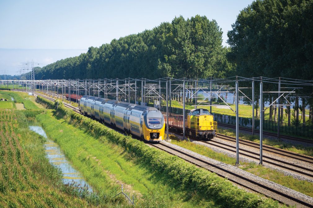 Treinen op baanvak Amsterdam Utrecht NS