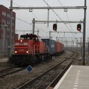 Freight train arriving in Breda