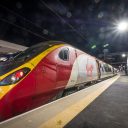 First electric train runs into Blackpool