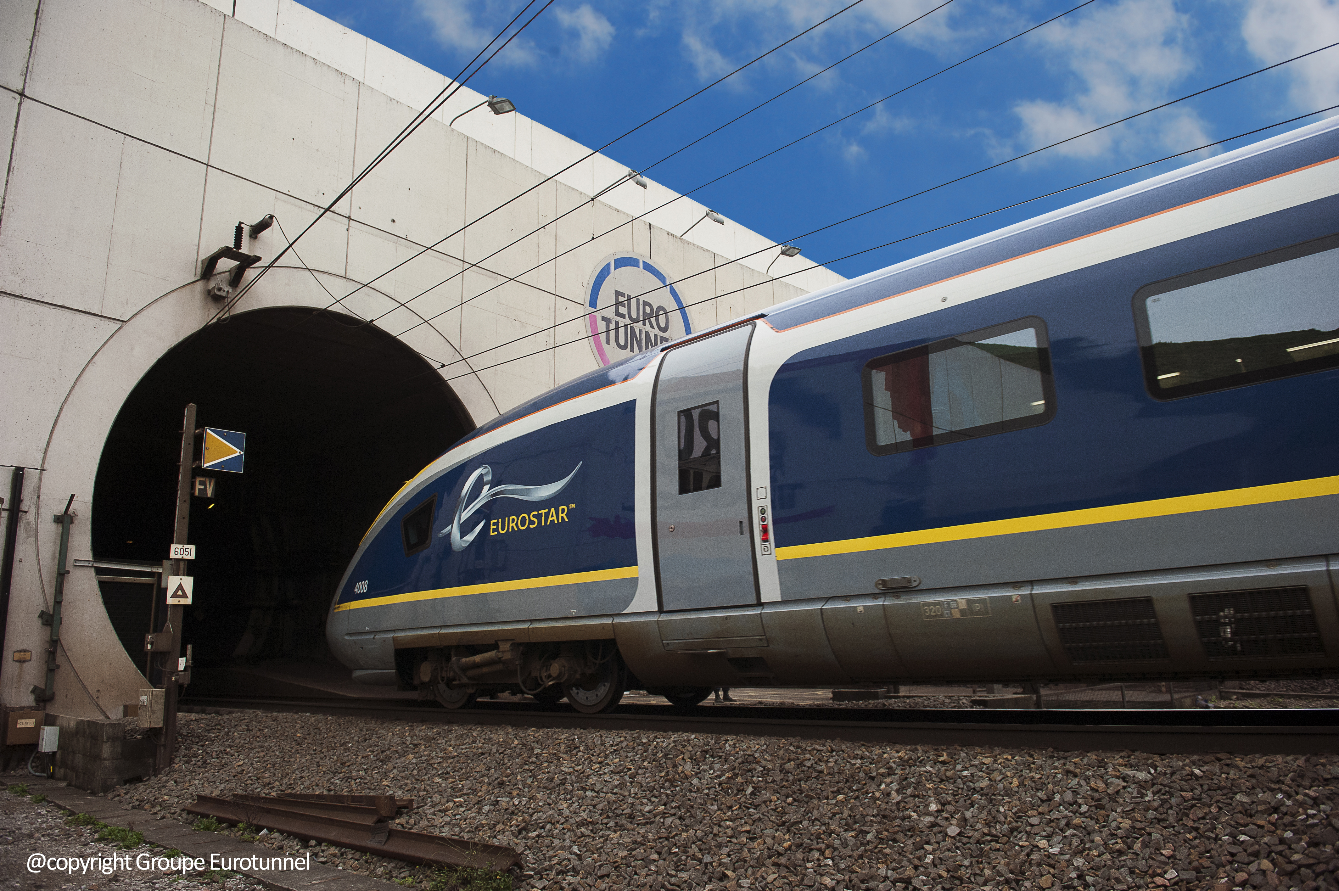 TGV Velaro E380 coming out of Channel Tunnel