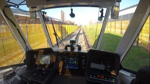 Cabin view of the Vityaz self-driving tram, source: Cognitive Technologies
