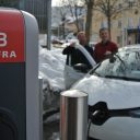 EV charging point at Bischofshofen railway station, source: ÖBB