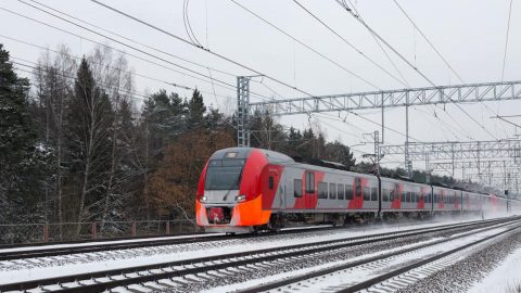 Lastochka train in Moscow region, source: Russian Railways (RZD)