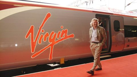 Richard Branson, the founder of Virgin Trains