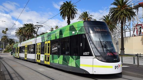 Bombardier Flexity tram in Melbourne, Australia, source: Wikimedia Commons