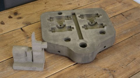 Castab sand molds for 3D printing, source: RailTech