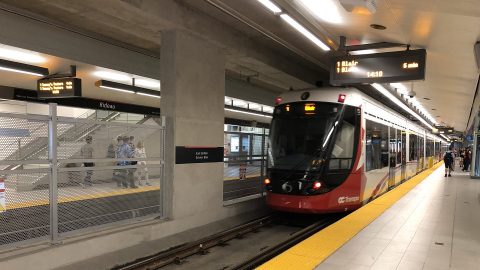 Alstom Citadis tram on Confederation Line in Ottawa, source: O-Train Fans