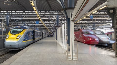 Eurostar, Thalys and TGV trains at Brussel-Zuid station, source: Maarten Otto via Flickr