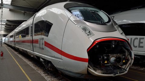 Siemens Velaro (Class 407) high-speed train, source: Wikimedia Commons