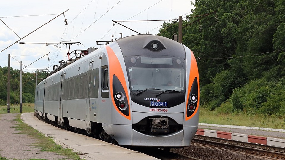 Hyundai HRCS2 high-speed train of Ukrainian Railway, source: Wikimedia Commons