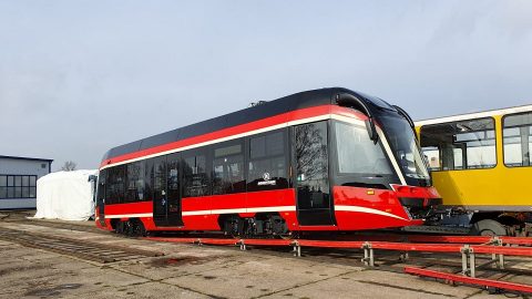 Moderus Beta single-section tram for Tramwaje Śląskie