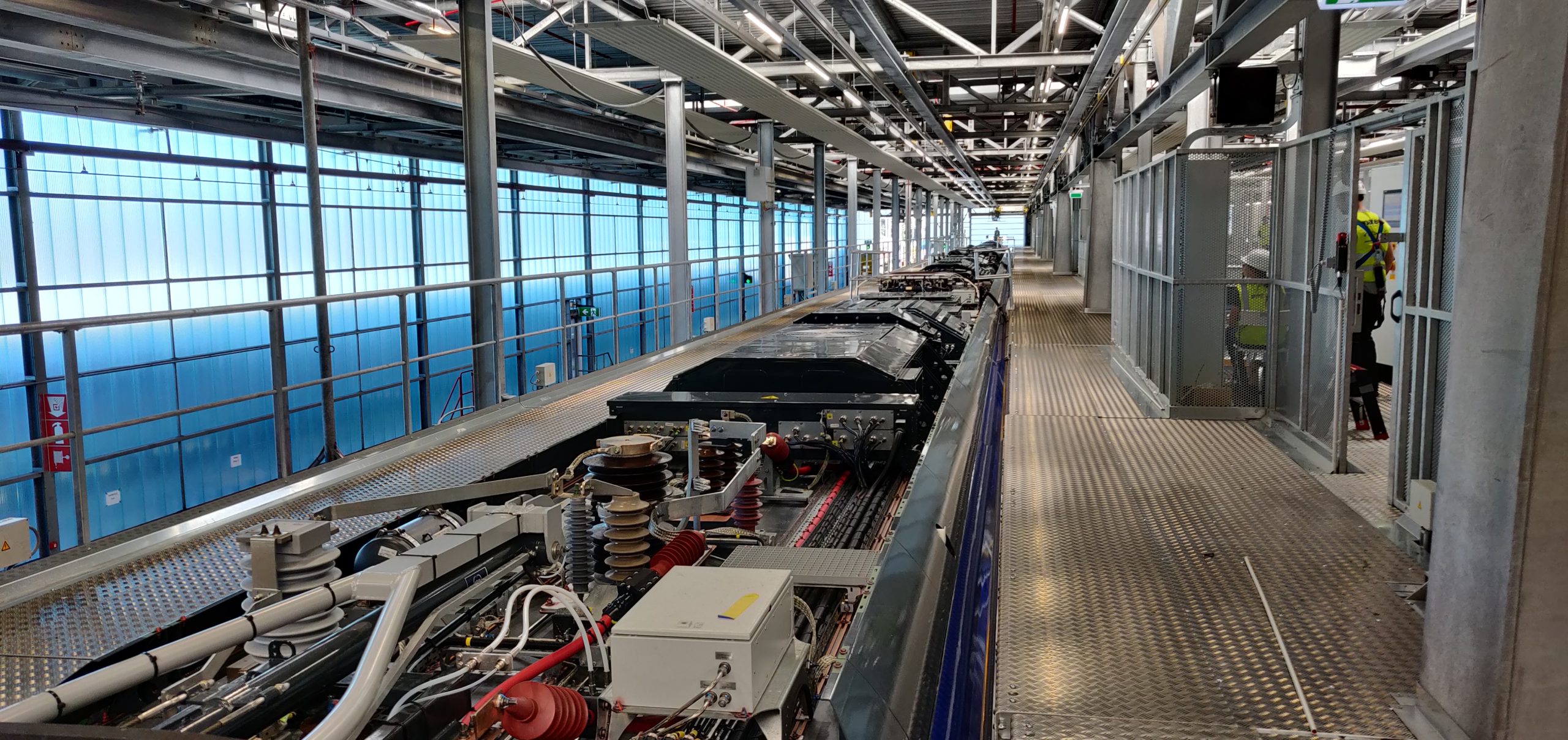 The Intercity Nieuwe Generatie in maintenance facility Watergraafsmeer in Amsterdam