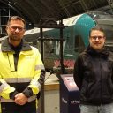 Bane NOR has entered into a contract with Azvi to rehabilitate the Ulriken tunnel from 1964. From left: Acting Project Manager Torbjørn Søderholm in Bane NOR and project manager Francisco Javier Cabeza Lainez in Azvi.