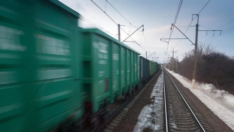 Russian freight train, source: Russian Railways