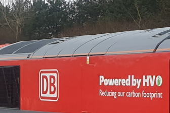 Close up of DB Cargo Uk 60054 HVO fuel (DB Cargo UK)