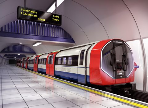 The new London Underground metro train for the Piccadilly line by Siemens Mobility