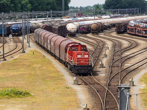 Railway yard Kijfhoek in the Netherlands