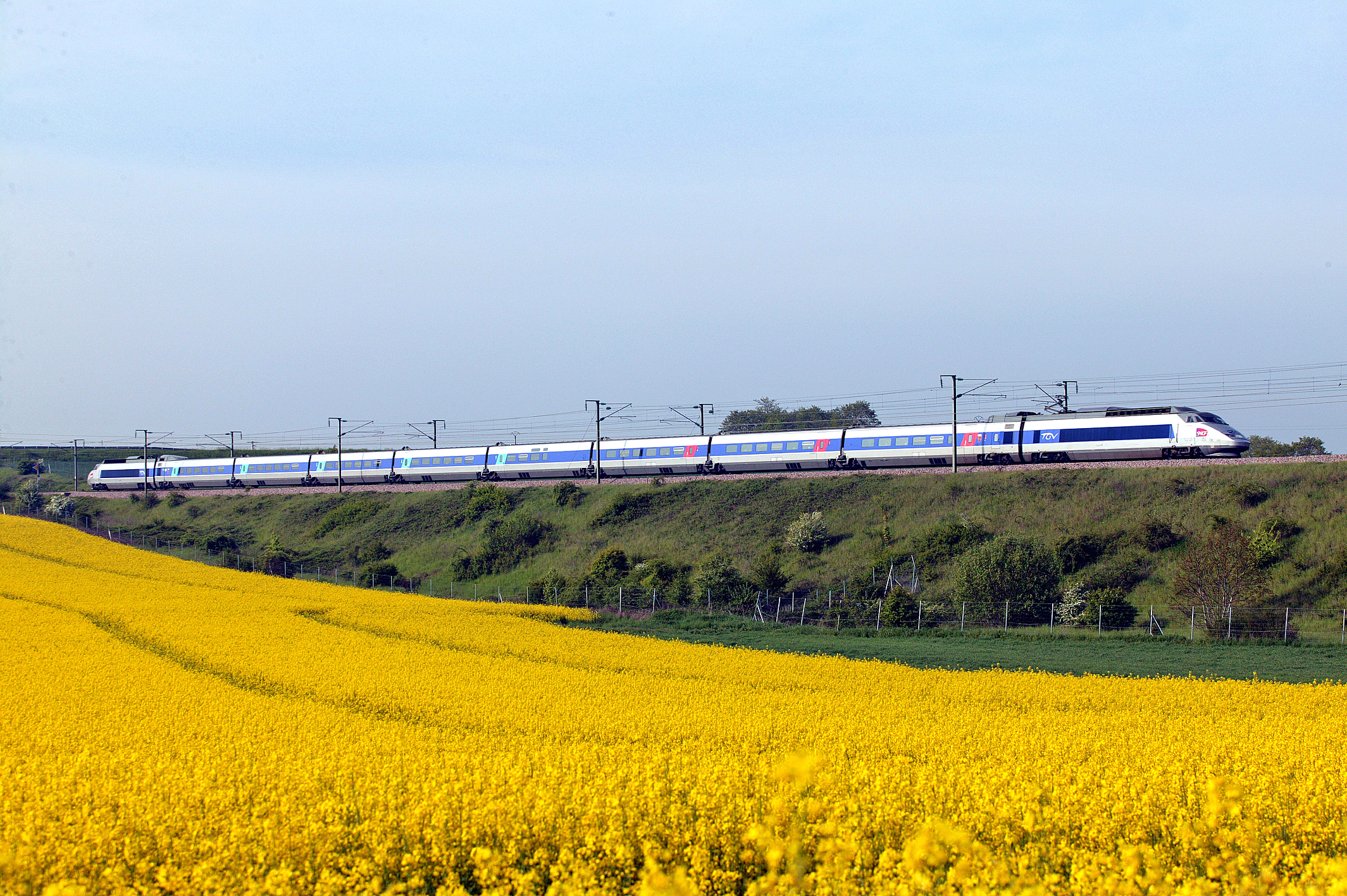 TGV on the Paris- Lyon line, image: SNCF Réseau