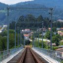 Railway line in Portugal