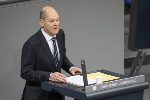 Olaf Scholz at the German Bundestag, picture: ANP