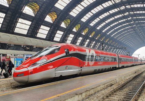 Frecciarossa high-speed train of Trenitalia