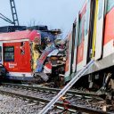 Collision of Munich suburban trains S-Bahn