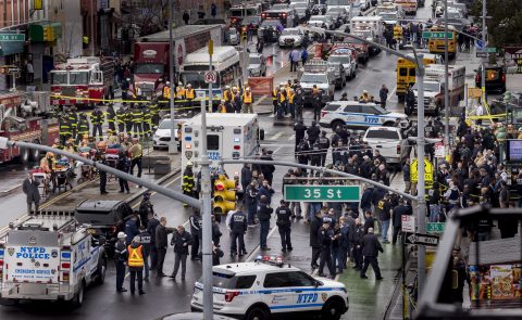 A shooting at a New York City subway station, source: ANP