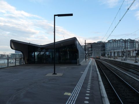 The Eurostar international train departure terminal