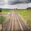 Railway track in Belgium