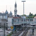 The central train station in Konstanz, Germany