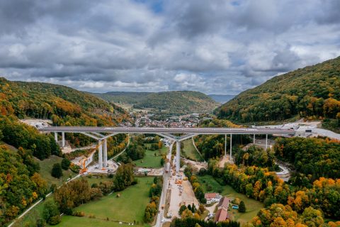 Fils valley bridge Germany