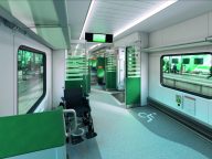 Interior of the new Flirt train for VR Group