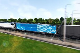 Illustration of the hydrogen freight train