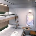 visualisation of new Škoda-built night train cabin