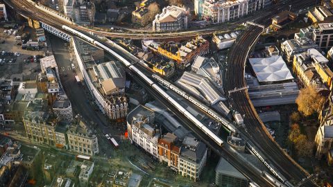 London railway from above