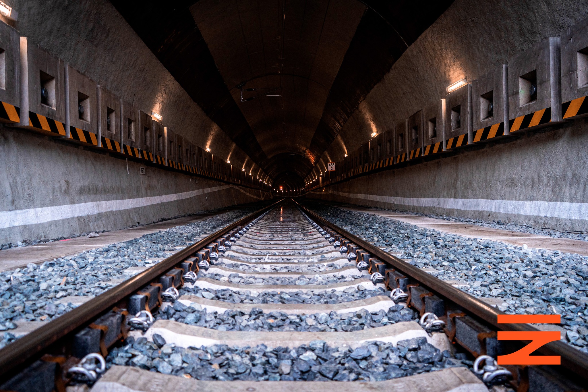 The renewed Děčín tunnel in 2023