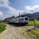 FEVE train in Cantabria