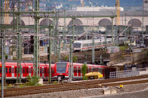 Regional and long-distance trains in Stuttgart