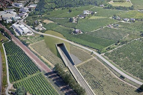 The Trento bypass in Italy