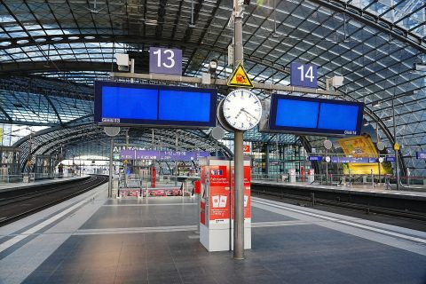 Empty platforms at Berlin station