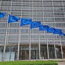 EU flags at the European Commission