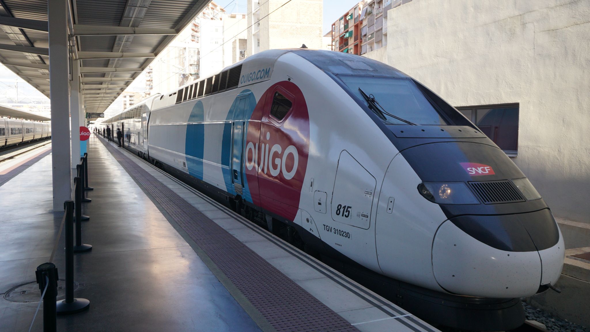 Ouigo train in Spain