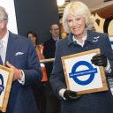 Their Royal Highnesses receive personalised roundels from Transport for London
