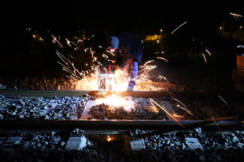 Thermit welding of rails