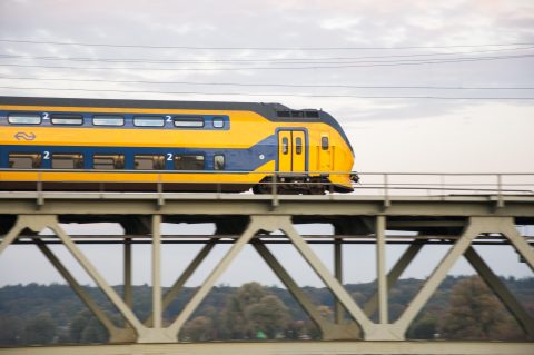 Dutch double decker train