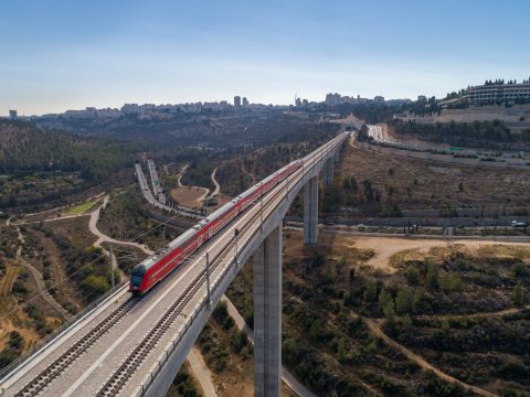 Israeli rail viaduct