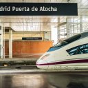 High-speed train at Madrid-Puerta de Atocha station