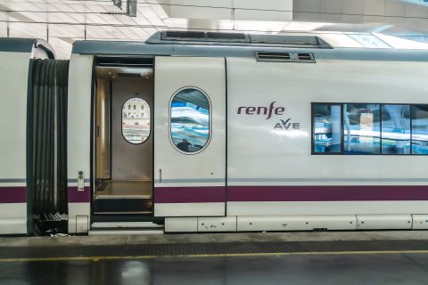 Renfe Ave high-speed train in Spain