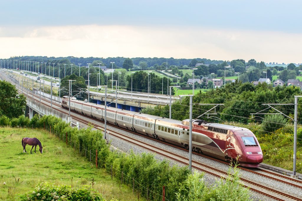 Thalys train in Belgium