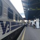 Train of Ukrainian Railways to Poland